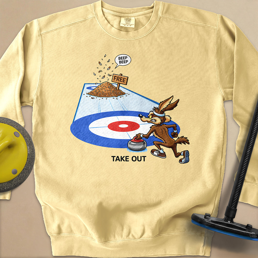 Take Out Unisex Garment-Dyed Sweatshirt