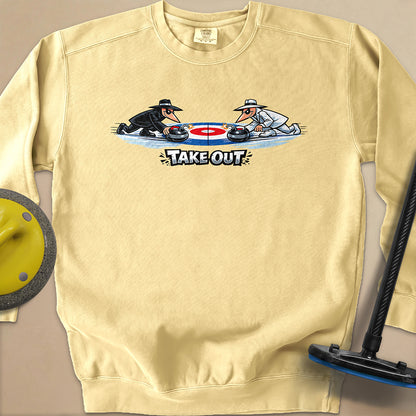 Take Out Toons Unisex Garment-Dyed Sweatshirt