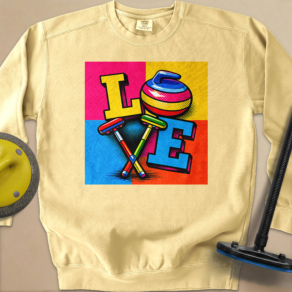 LOVE Unisex Garment-Dyed Sweatshirt