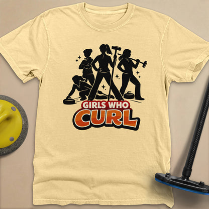 Girls Who Curl Unisex Garment-Dyed Heavyweight T-Shirt