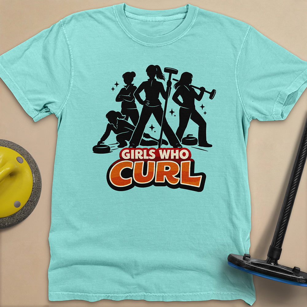 Girls Who Curl Unisex Garment-Dyed Heavyweight T-Shirt