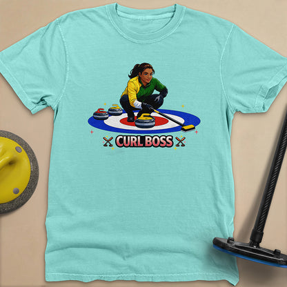 Curl Boss (A) Unisex Garment-Dyed Heavyweight T-Shirt