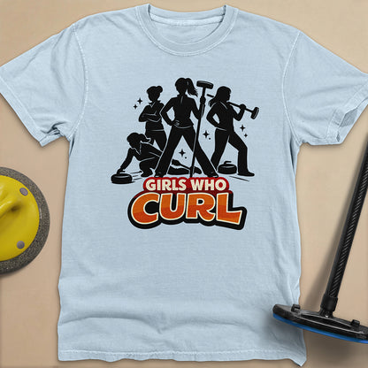 Girls Who Curl Unisex Garment-Dyed Heavyweight T-Shirt