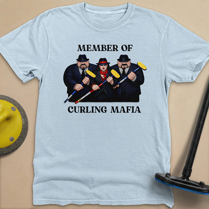 Curling Mafia Unisex Garment-Dyed Heavyweight T-Shirt