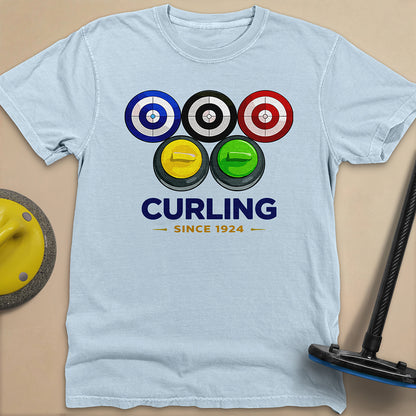 Olympic Rings Unisex Garment-Dyed Heavyweight T-Shirt