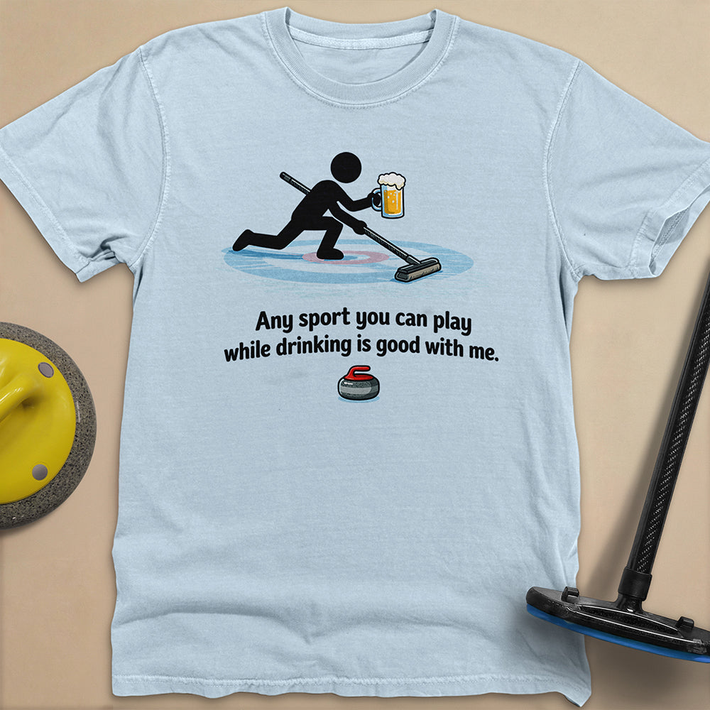 Drink and Play Unisex Garment-Dyed Heavyweight T-Shirt