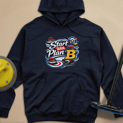 Start with Plan B Unisex Midweight Hoodie