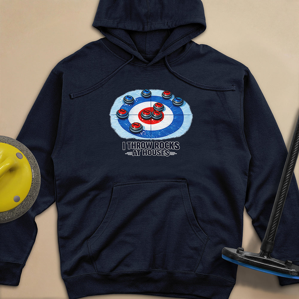 I Throw Rocks at Houses Unisex Midweight Hoodie