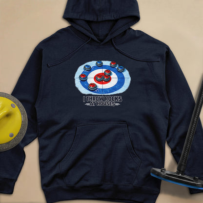 I Throw Rocks at Houses Unisex Midweight Hoodie