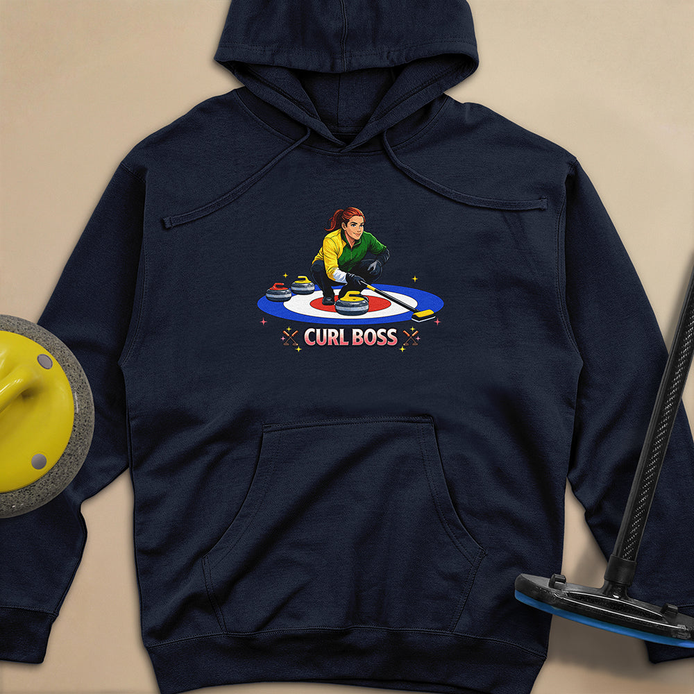 Curl Boss (C) Unisex Midweight Hoodie
