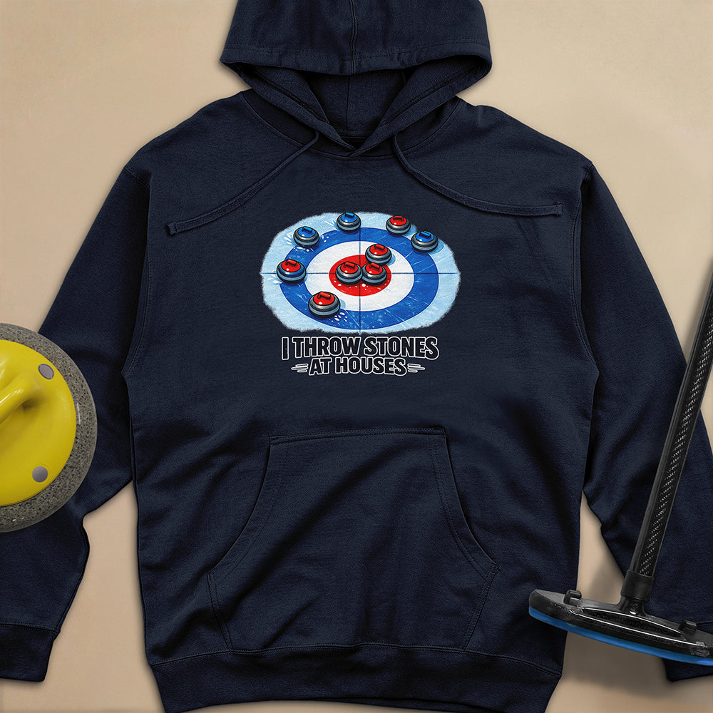 I Throw Stones at Houses Unisex Midweight Hoodie