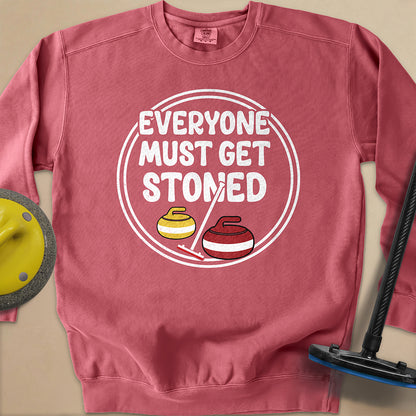 Everyone Must Get Stoned Unisex Garment-Dyed Sweatshirt