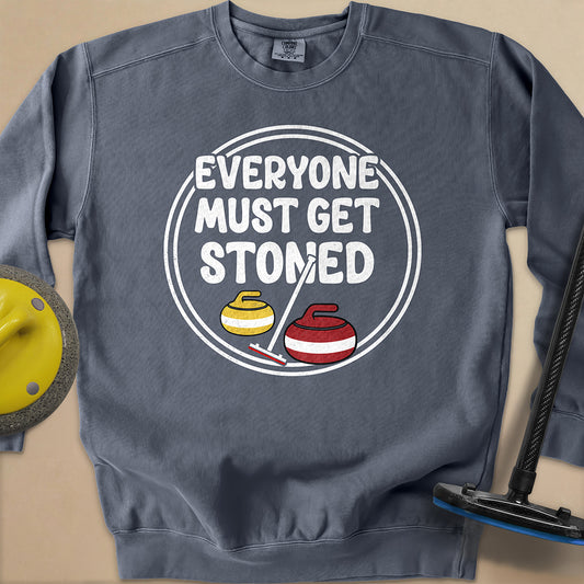 Everyone Must Get Stoned Unisex Garment-Dyed Sweatshirt