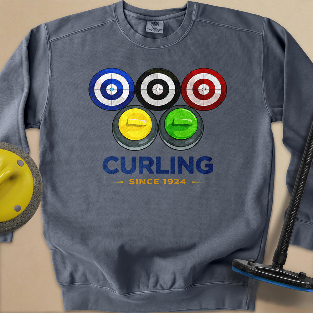 Olympic Rings Unisex Garment-Dyed Sweatshirt