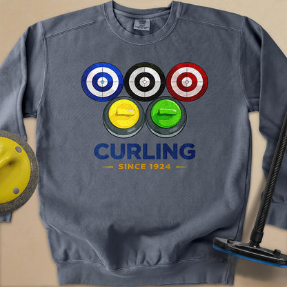 Olympic Rings Unisex Garment-Dyed Sweatshirt