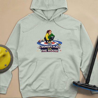 A Woman's Place is in the House Unisex Midweight Hoodie