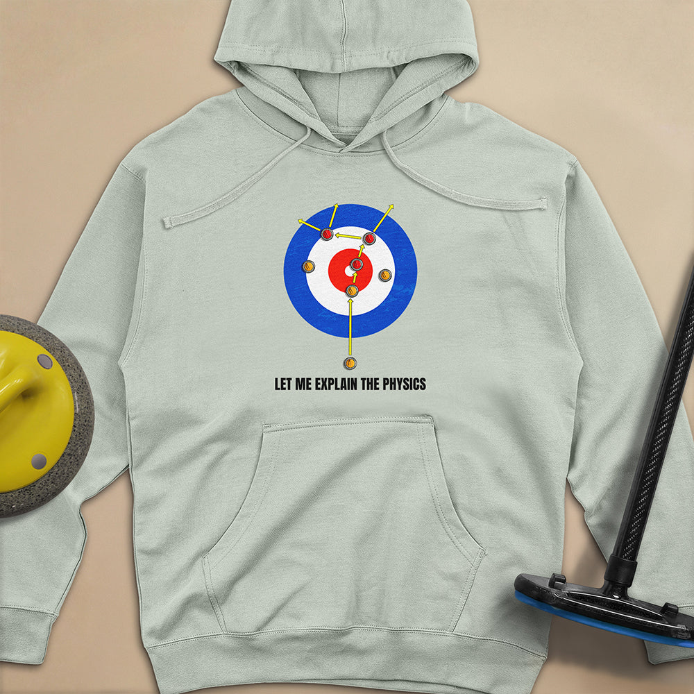Physics in Curling Unisex Midweight Hoodie
