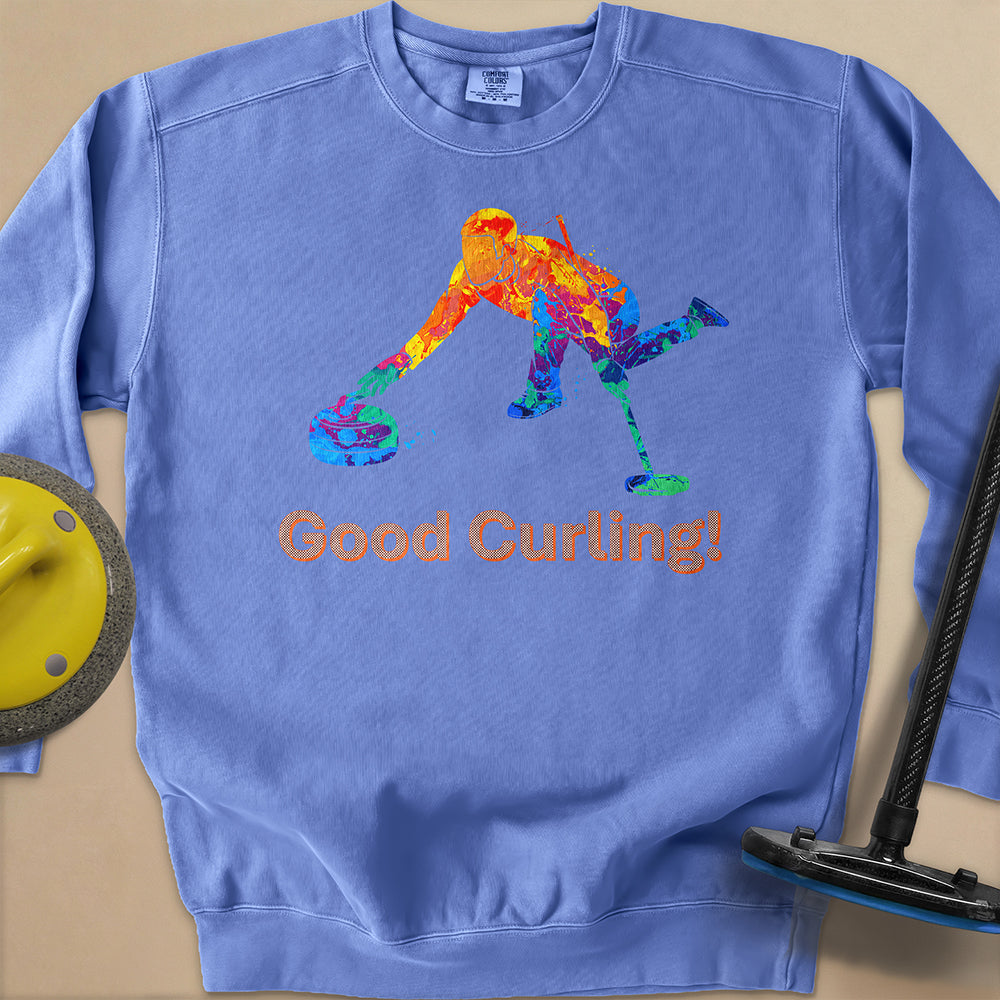 Good Curling Unisex Garment-Dyed Sweatshirt