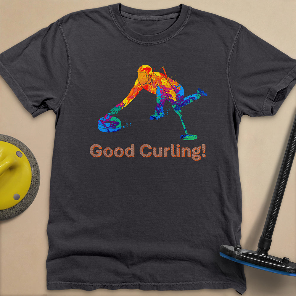 Good Curling Unisex Garment-Dyed Heavyweight T-Shirt