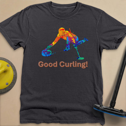 Good Curling Unisex Garment-Dyed Heavyweight T-Shirt