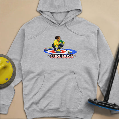 Curl Boss (B) Unisex Midweight Hoodie