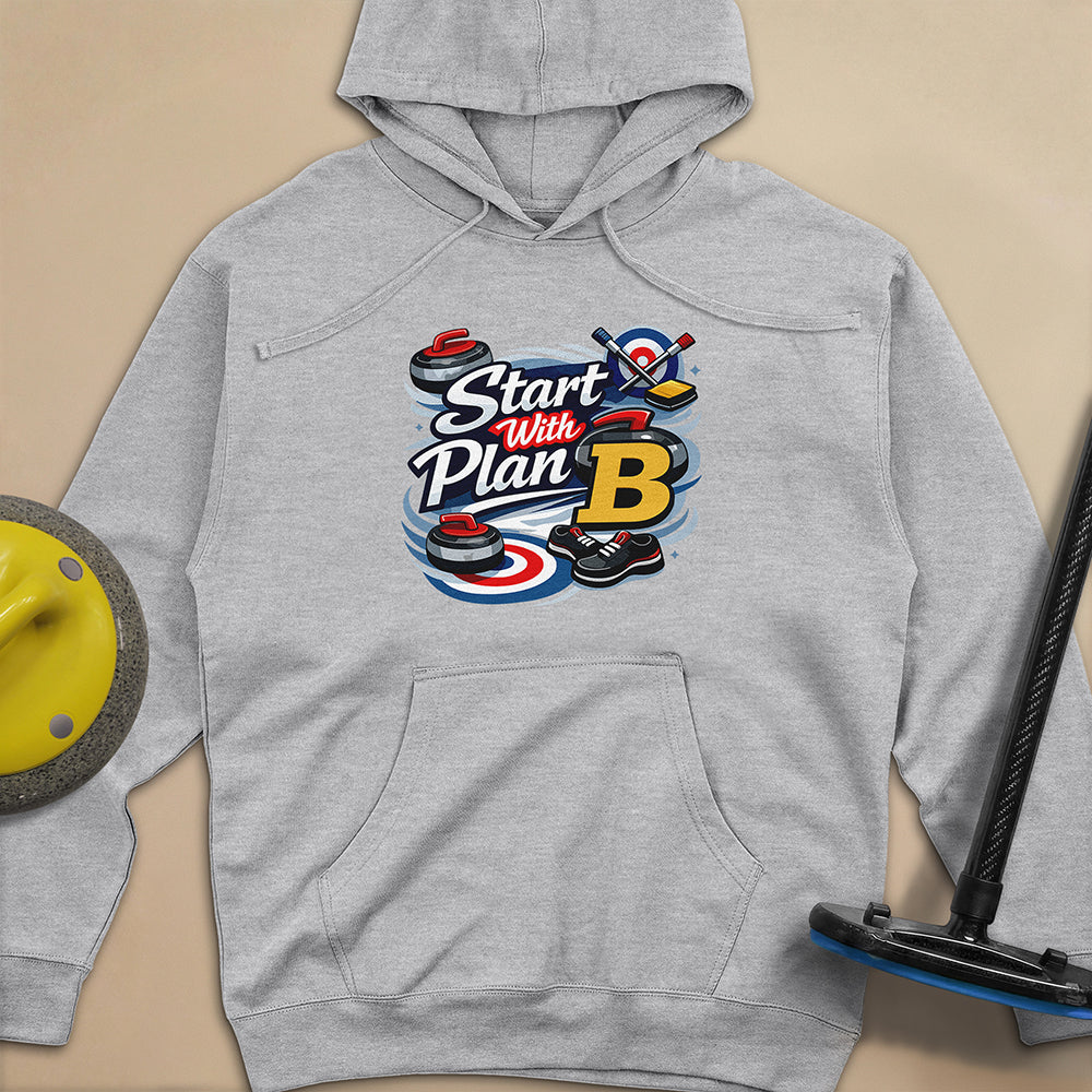 Start with Plan B Unisex Midweight Hoodie