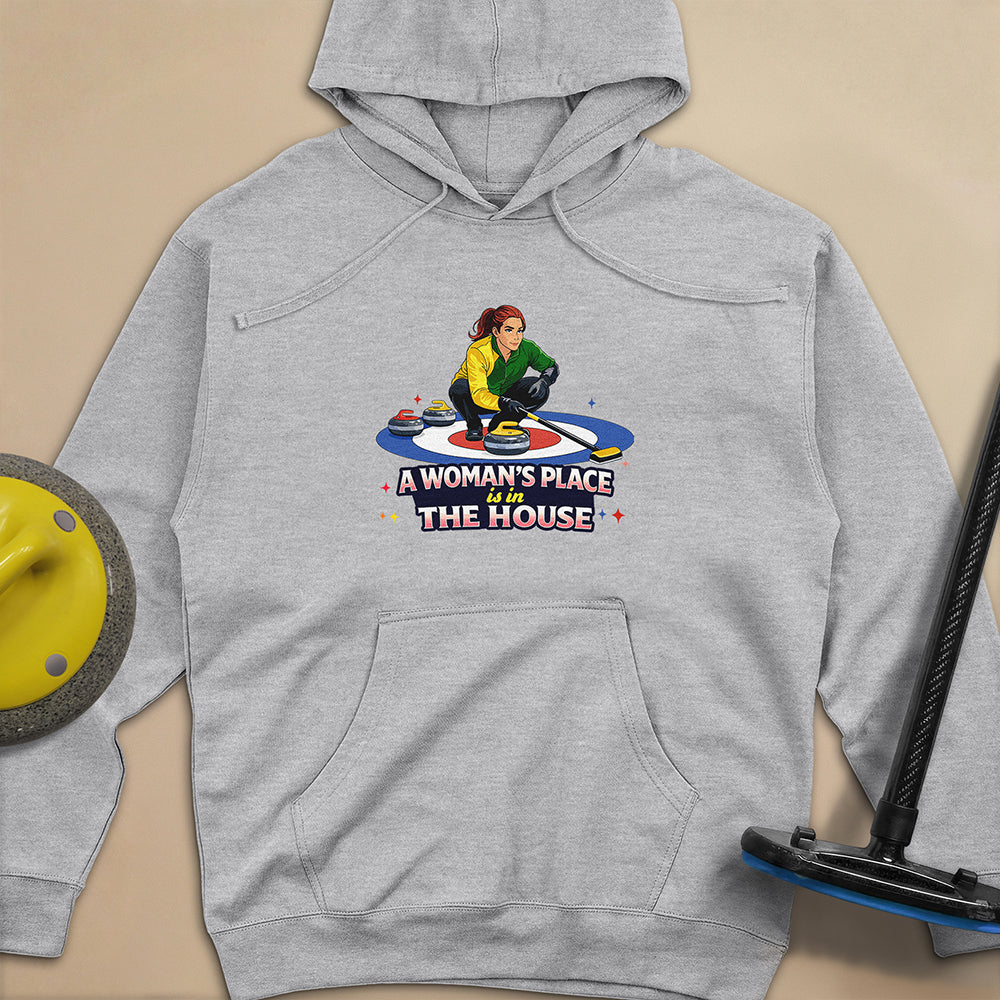 A Woman's Place is in the House Unisex Midweight Hoodie