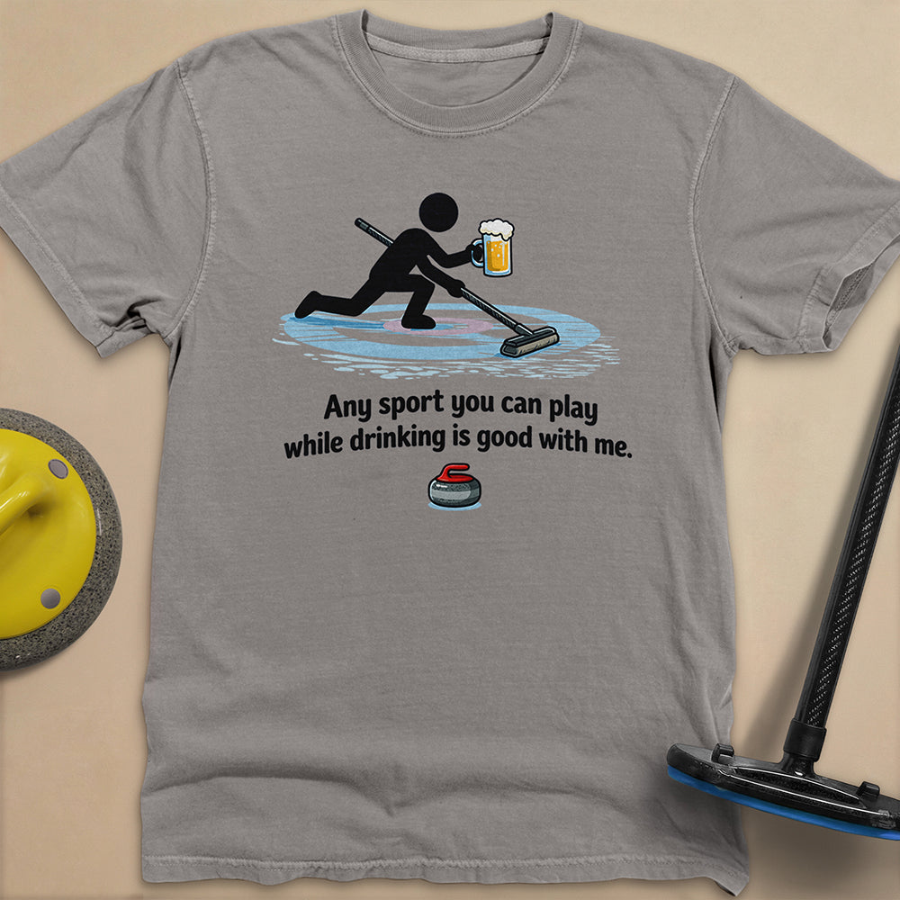 Drink and Play Unisex Garment-Dyed Heavyweight T-Shirt