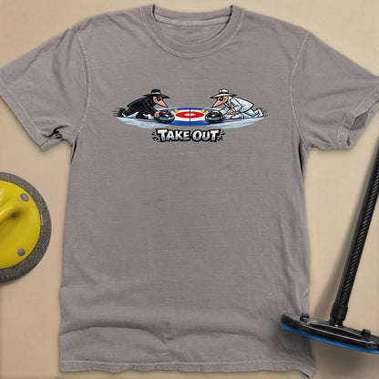 Take Out Toons Unisex Garment-Dyed Heavyweight T-Shirt