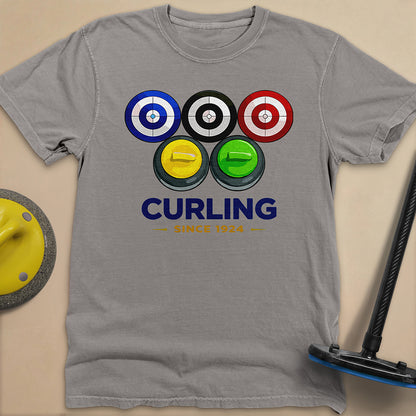 Olympic Rings Unisex Garment-Dyed Heavyweight T-Shirt