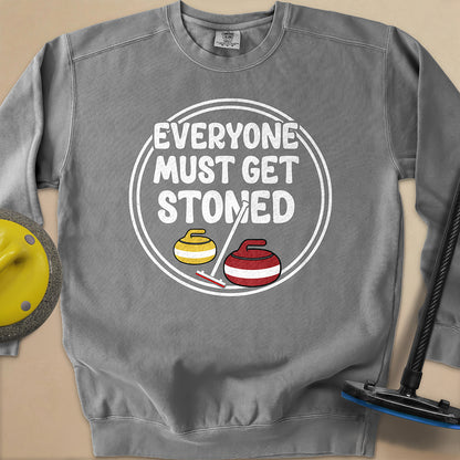Everyone Must Get Stoned Unisex Garment-Dyed Sweatshirt