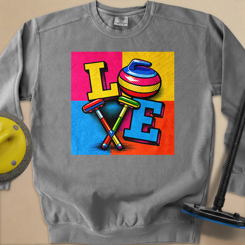 LOVE Unisex Garment-Dyed Sweatshirt