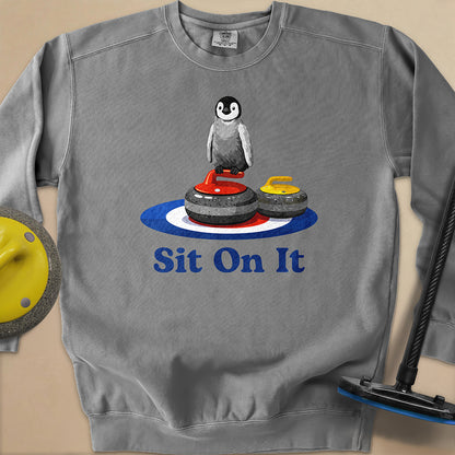 Sit On It Unisex Garment-Dyed Sweatshirt