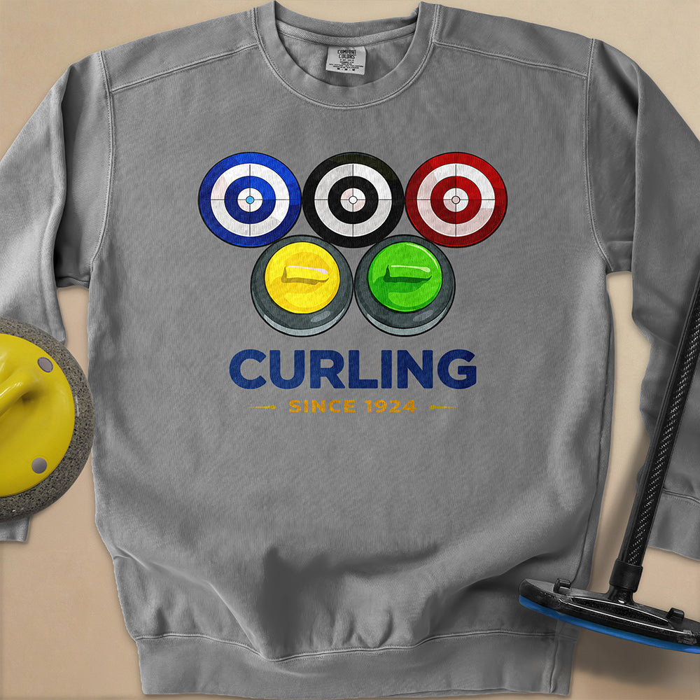 Olympic Rings Unisex Garment-Dyed Sweatshirt