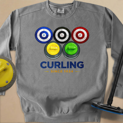 Olympic Rings Unisex Garment-Dyed Sweatshirt