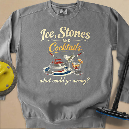 Ice, Stones and Cocktails Unisex Garment-Dyed Sweatshirt