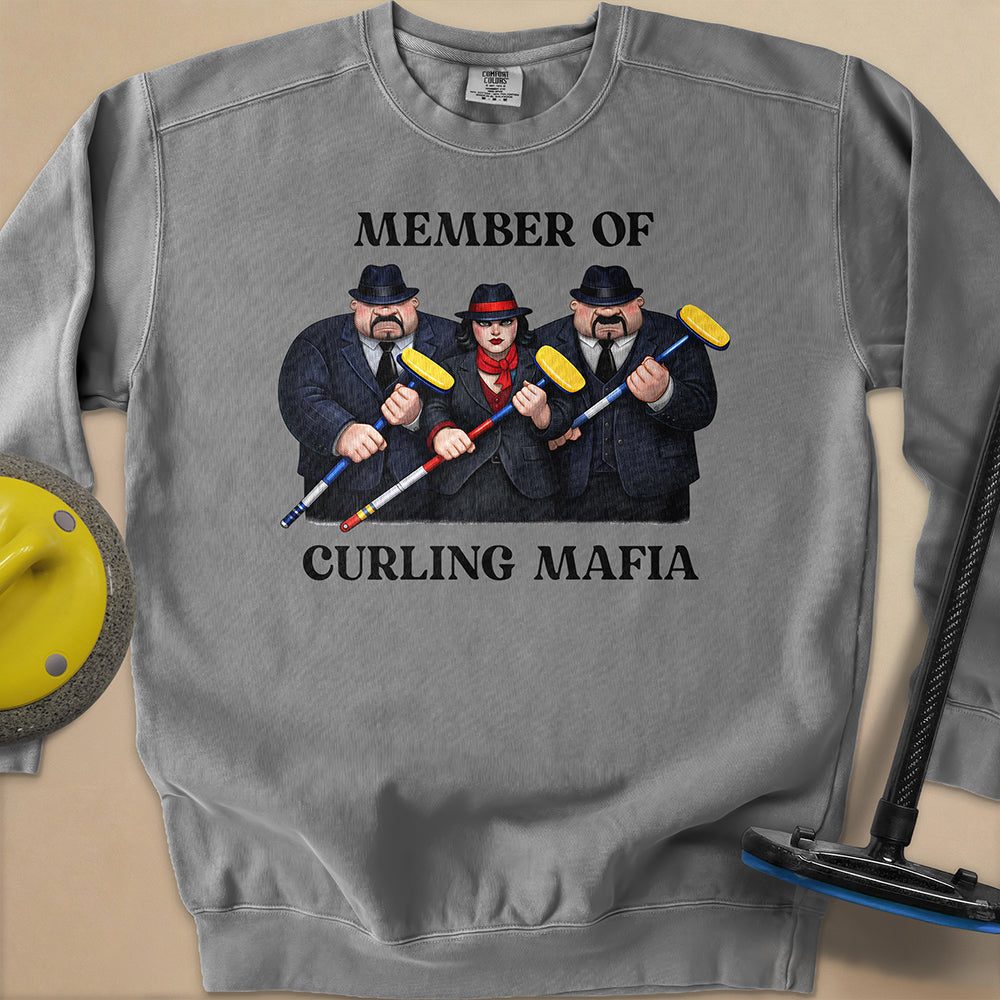 Curling Mafia Unisex Garment-Dyed Sweatshirt