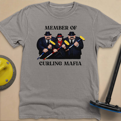 Curling Mafia Unisex Garment-Dyed Heavyweight T-Shirt
