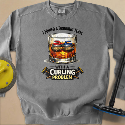 Am Drinking Team Unisex Garment-Dyed Sweatshirt