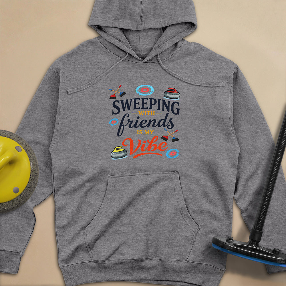Sweeping With My Friends Unisex Midweight Hoodie