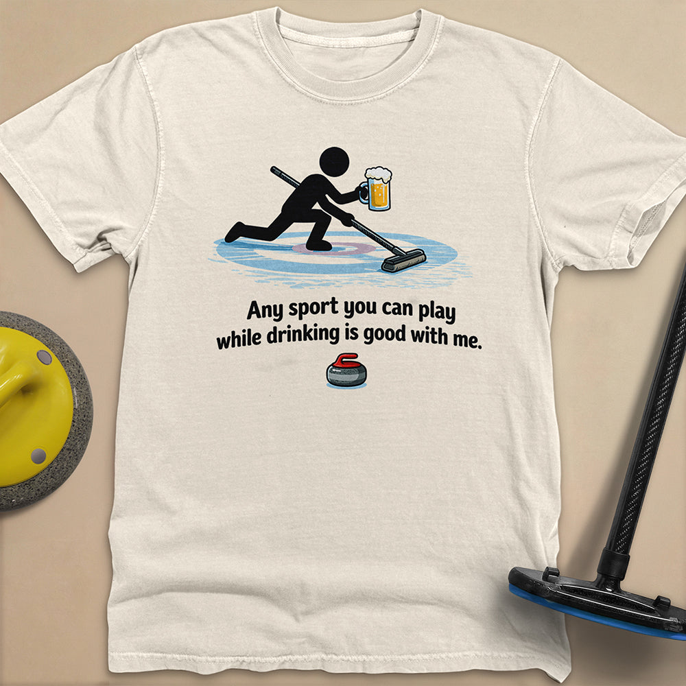 Drink and Play Unisex Garment-Dyed Heavyweight T-Shirt