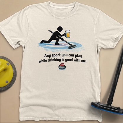 Drink and Play Unisex Garment-Dyed Heavyweight T-Shirt