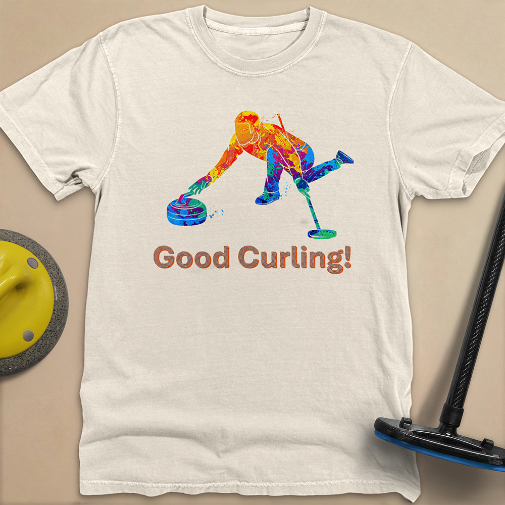 Good Curling Unisex Garment-Dyed Heavyweight T-Shirt
