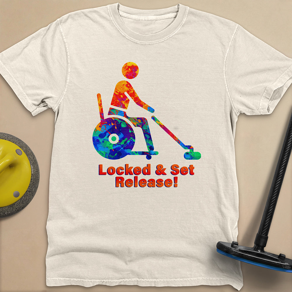 Wheelchair Curling Unisex Garment-Dyed Heavyweight T-Shirt