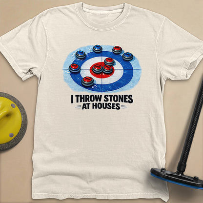 I Throw Stones at Houses Unisex Garment-Dyed Heavyweight T-Shirt