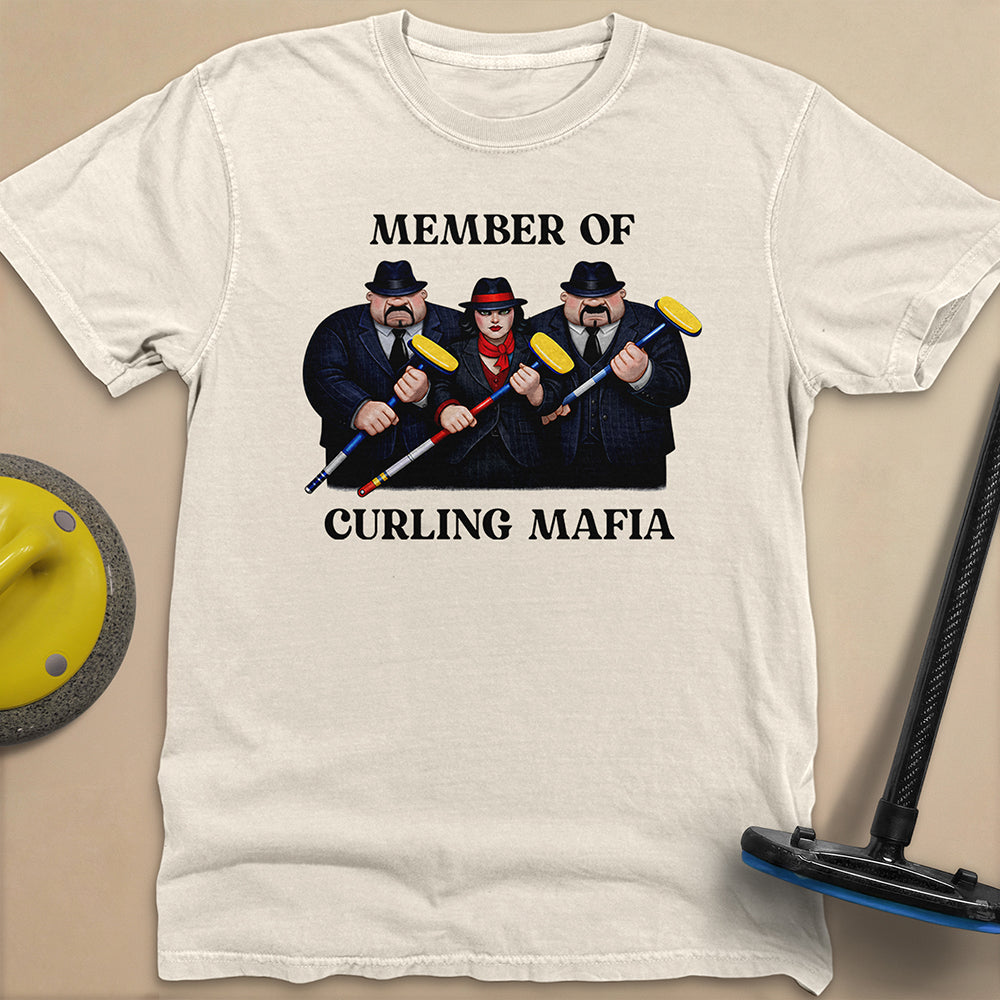 Curling Mafia Unisex Garment-Dyed Heavyweight T-Shirt