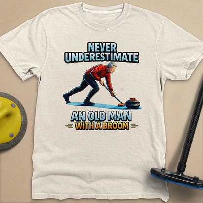 Dont't Underestimate and Old Man Unisex Garment-Dyed Heavyweight T-Shirt