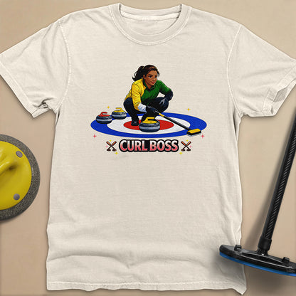 Curl Boss (A) Unisex Garment-Dyed Heavyweight T-Shirt