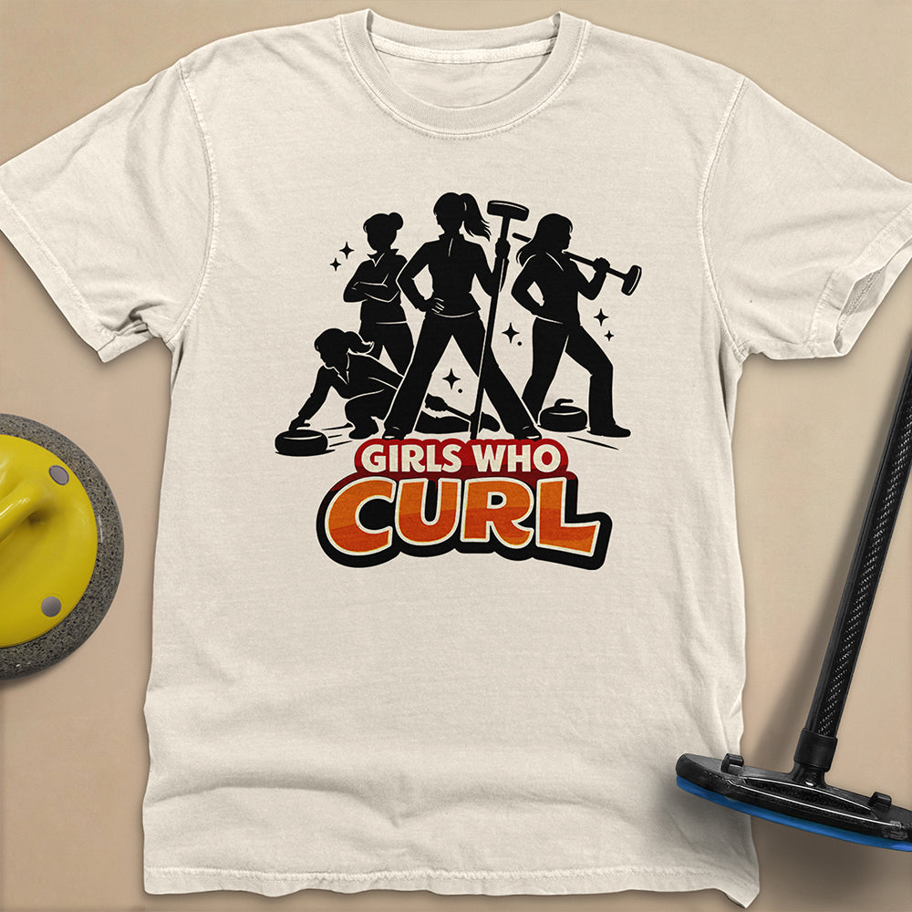 Girls Who Curl Unisex Garment-Dyed Heavyweight T-Shirt