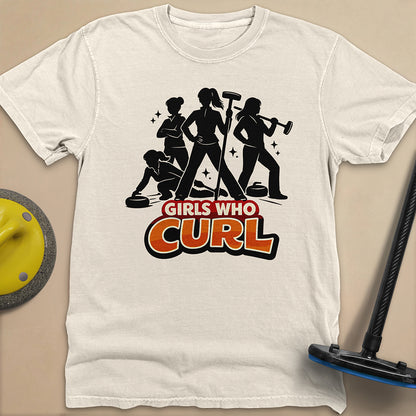 Girls Who Curl Unisex Garment-Dyed Heavyweight T-Shirt